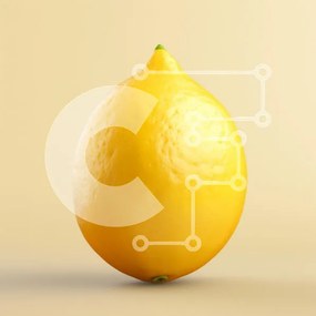 Σετ των 2 Intra Συλλεκτικό Ξύλινο Παζλ Plywood 4mm - Φρέσκο λεμόνι σε μαλακό φόντο Σε Ξύλινο Κουτί - Διαστάσεις: 10x10 cm – 25 κομμάτια