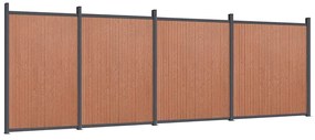 vidaXL Πάνελ Περίφραξης Καφέ 699 x 186 εκ. από WPC