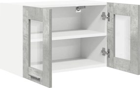 vidaXL Κρεμαστό ντουλάπι 2 pcs Σκυρόδεμα Γκρι Επεξεργασμένο Ξύλο
