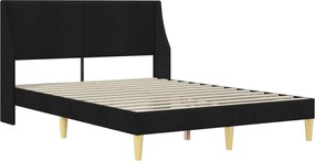 vidaXL Σκελετός κρεβατιού με στρώμα Μαύρο 160 x 200 cm Πολυεστέρας