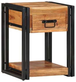 vidaXL Κομοδίνα 2 τεμαχίων 40x35x50 εκ Μασίφ Ξύλο Ακακίας