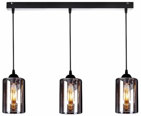 Φωτιστικό Οροφής Τρίφωτο Homelighting Smog 77-8201 White/Black