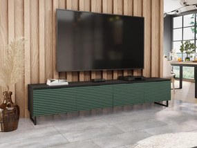 Τραπέζι Tv Sarasota M103, Μαύρο, Πράσινο, 200x40x33cm, 29 kg | Epipla1.gr