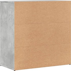 vidaXL Ντουλάπι Γκρι Σκυροδέματος 79x38x80 εκ. Επεξεργασμένο Ξύλο