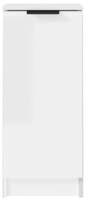 Ντουλάπια Γυαλ. Λευκό 30x30x70 εκ. Επεξεργασμένο Ξύλο - Λευκό