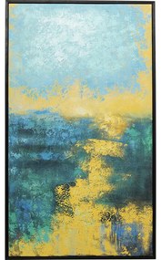 Πίνακας Αφηρημένη Τέχνη Jardin Μπλε Καμβάς Abstract 125x4,7x215,2 εκ. - Μπλε