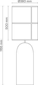 Επιδαπέδιο Φωτιστικό Rania Floor Τσιμέντο Σκούρο