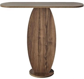 Κονσόλα Ellittica 552NOS2495 100x30x81cm Walnut Μοριοσανίδα, Μελαμίνη