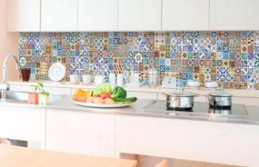 Αυτοκόλλητη φωτοταπετσαρία για κουζίνα Πορτογαλικά πλακάκια - 260x60