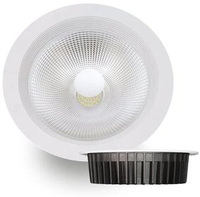 Χωνευτό Σποτ Φωτιστικό Οροφής LED MOB 30W 4000K Λευκό Epistar 5836 Spotlight 5836 Λευκό