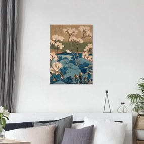 Japanese Flower πίνακας διακόσμησης ξύλου 42 x 30 x 0,60 εκ (21453) - MDF - 21453