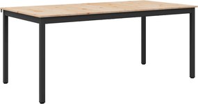 vidaXL Τραπεζαρία Φυσικό 140 x 80 x 75 cm Στερεά ξυλεία πεύκου