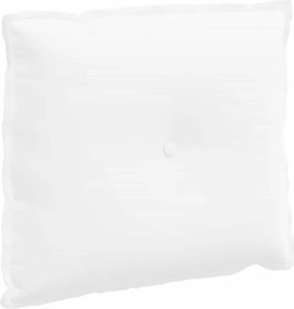 vidaXL Μαξιλάρι Πλάτης Λευκό 60 x 19 x 50 εκ ύφασμα