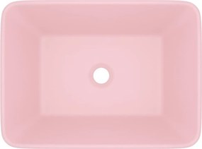 vidaXL Νιπτήρας Πολυτελής Ροζ Ματ 41 x 30 x 12 εκ. Κεραμικός