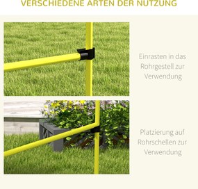Dog Agility Set Hurdles/Slamon Bars/Ground Bars Carry Bag Heavy Duty Yellow