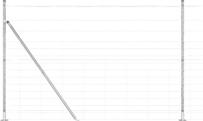 vidaXL Στύλος Περιφράξεων Γαλβανισμένο 25 x 1,6 μ Ατσάλι