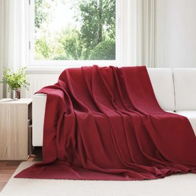 vidaXL Κουβέρτα Βεραμάν Κόκκινο 240 x 220 cm Μαλλί