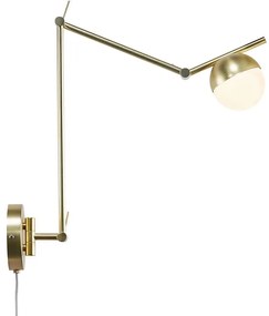 Φωτιστικό Τοίχου - Οροφής Contina 2010971035 73,6x37,2 1xG9 5W Brass Nordlux Metal, Glass