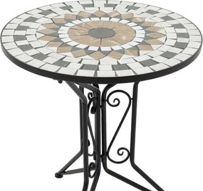 Τραπεζαρία Mosaic σετ 3τεμ μέταλλο μαύρο