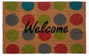 Πατάκι Εισόδου Freestyle 708 Welcome Dots 40X60cm Beige-Multi Sdim 40Χ60