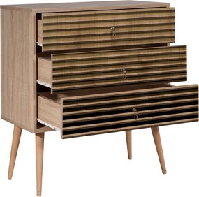 Συρταρτιέρα Soho Megapap χρώμα sonoma 80x40x90εκ.