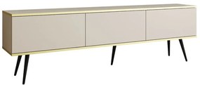 Έπιπλο Τηλεόρασης Oro BTVbz+bL 175x32x53cm Beige-Black