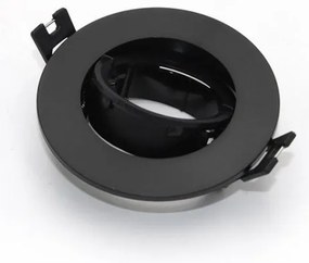 Χωνευτό Σποτ Οροφής Κινητό GU10 Φ9x2,5 Lumen-21-0430911-Μαύρο 21-0430911