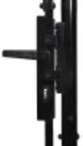 vidaXL Πύλες φράχτη WOERDEN 300 x 150 cm Ατσάλι Γκρι Κλειδώσιμο