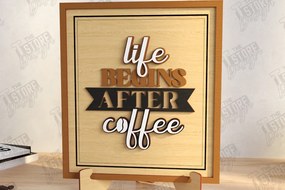 Intra απο ξύλο plywood Χρώμα wenge 3mm-4mm πάχος - Coffee Bar Sign | Καφενείο Δίασταση 30x20 cm INTRAFABR-38203174