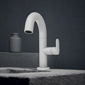 Armando Vicario Slim White Matt 500010 – Μπαταρία νιπτήρα ψηλή λευκή