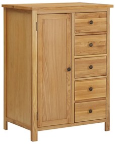 vidaXL Ντουλάπι με Συρτάρια 76 x 52 x 105 εκ. από Μασίφ Ξύλο Δρυός