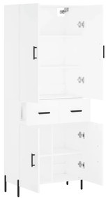vidaXL Ντουλάπι Λευκό 69,5x34x180 εκ. από Επεξεργασμένο Ξύλο