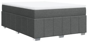 ΚΡΕΒΑΤΙ BOXSPRING ΜΕ ΣΤΡΩΜΑ ΣΚΟΥΡΟ ΓΚΡΙ 160X200 ΕΚ ΥΦΑΣΜΑΤΙΝΟ 3285485