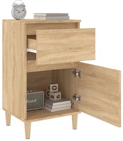 vidaXL Κομοδίνα 2 τεμ. Sonoma Δρυς 40x35x70 εκ.