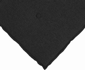 vidaXL Μαξιλάρι Πλάτης Μαύρο 200 x 19 x 50 εκ ύφασμα