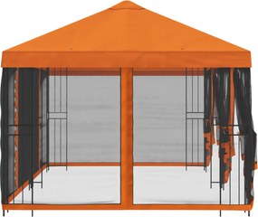 vidaXL Κιόσκι με Πλαϊνές Τοίχους 6 x 3 m Πορτοκαλί