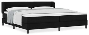vidaXL Κρεβάτι box spring με στρώμα Μαύρο 200 x 200 cm ύφασμα