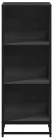 vidaXL ντουλάπι βιβλίων  Μαύρο 40x35x107,5 cm Κατασκευασμένο ξύλο