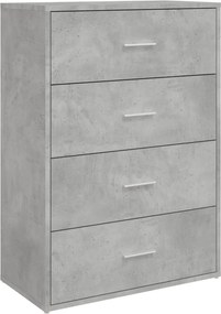 vidaXL Ντουλάπι Γκρι Σκυροδέματος 60x31x84 εκ. Επεξεργασμένο Ξύλο