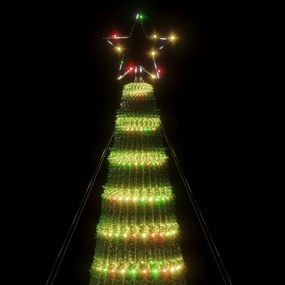 vidaXL Φωτιστικό Χριστουγεννιάτικο Δέντρο 688 LED Πολύχρωμο 300 εκ.