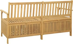 vidaXL Παγκάκι με αποθήκευση 2 -Seater 170 x 63 x 84 cm Σταθερή Ακακία
