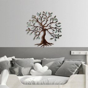 Decorative Metal Wall Accessory Tree - 1 Multicolor