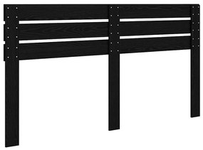 vidaXL Κεφαλάρι Μαύρη Οξυά 180 cm Επεξεργασμένο ξύλο