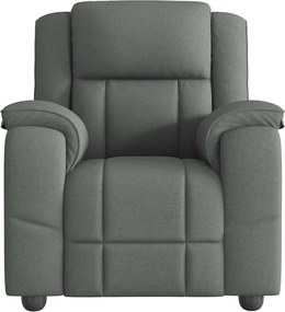 vidaXL Πολυθρόνα Ανακλινόμενη Σκούρο Γκρι Υφασμάτινη