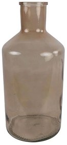 Βάζο - Μπουκάλι 013.786149 24x52cm Γυάλινο Light Brown Glass