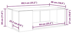 ΤΡΑΠΕΖΑΚΙ ΣΑΛΟΝΙΟΥ ΓΚΡΙ SONOMA 89,5X48X30 ΕΚ. 848155