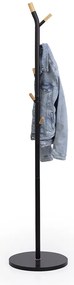 Καλόγερος Ρούχων F-V Coat Hanger 6 Hooks Black 138934A