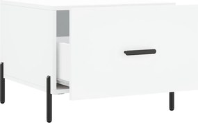 vidaXL Τραπεζάκι Σαλονιού Λευκό 50 x 50 x 40 εκ. από Επεξεργ. Ξύλο