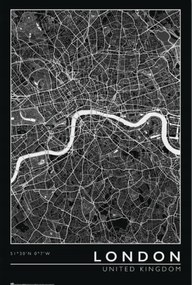 Αφίσα London - City Map, (61 x 91.5 cm)