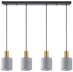 Φωτιστικό Οροφής Πολύφωτο Homelighting 77-8609 Gold/Grey
